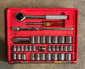 lot 114 image: Sears Socket Set and Craftsman Screwdriver Set