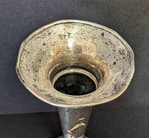lot 15 image: Weighted Sterling Silver Vase