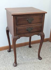 lot 13 image: Chippendale Style Wood Side Table