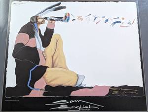 lot 22 image: Him and Those Kaleidoscope Indian Things Print by Sam English