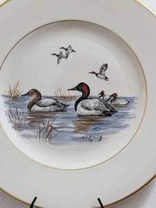 lot 29 image: Four Cyril Gorainoff Painted Duck Plates