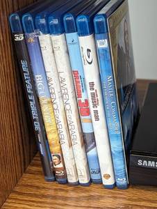 lot 37 image: Samsung 3D Blue-ray Player and Movies