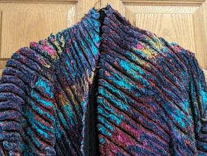 lot 40 image: Colorful Tim Harding Fiber Art Womens Jacket