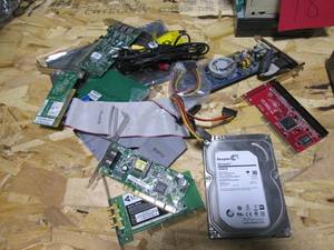 lot 19 image: Seagate 1TB hard drive plus lots of other components