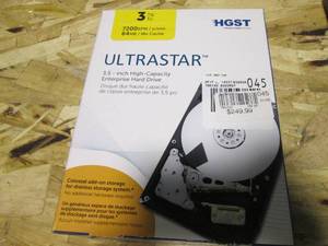 lot 20 image: HGST Western Digital UltraSPARC 3.5 high capacity 3TB enterprise hard drive