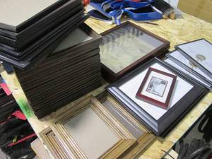 lot 35 image: Assorted stacks of empty pictures frames