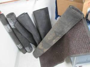 lot 96 image: Collection of heavy duty entry rugs...
