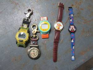 lot 97 image: Lot of watches including ones with Mickey Mouse, Tigger, Pokmon and more