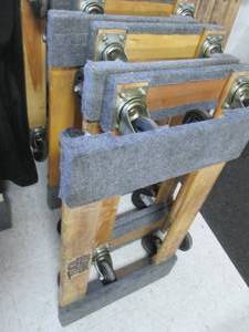 lot 138 image: (4) tool Shop moving dollys...