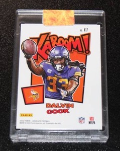 lot 1 image: 2022 Absolute KABOOM Dalvin Cook #K17  CASE HIT
