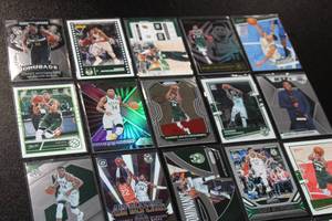 lot 54 image: Giannis Antetokounmpo Basketball Card Lot  20 Different Cards
