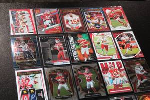lot 55 image: Patrick Mahomes Football Card Lot  20 Different Cards