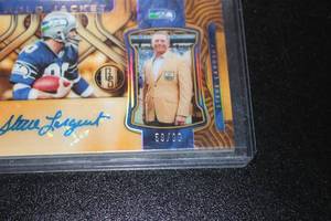 lot 64 image: 2022 Gold Standard Gold Jacket Steve Largent #GJS-SLA Autograph 5999  Only 99 Exist