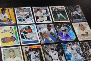 lot 75 image: Derek Jeter Baseball Card Lot  20 Different Cards