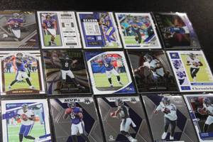 lot 80 image: Lamar Jackson Football Card Lot  20 Cards