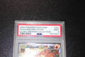 lot 8 image: 2022 Pokemon Ultimate Premium Collection Promo Charizard VSTAR #SWSH262 PSA 9