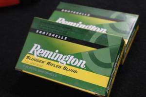 lot 56 image: Lot of (2 Boxes) Remington Slugger 12 Gauge 2-34 1oz Rifled Slug Plastic Shotshells 5-count ( 10 total items )