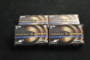 lot 60 image: Lot of (4 Boxes) Federal Premium Truball Tactical Law Enforcement 12 Gauge 2-34 438gr Rifled Slugs 5-count ( 20 total items )