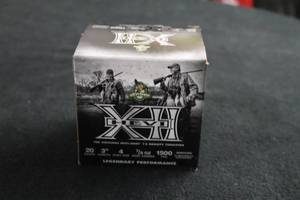 lot 89 image: Lot of (1 Box) Hevi-Shot Hevi XII 12 Density Tungsten 20 Gauge 3 78oz 4-Shot Shotshells 25-count ( 25 total items )