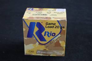 lot 93 image: Lot of (1 Box) Star Rio 20 Gauge 2-34 34oz 3X3 Buck Game Cartridges 25-count ( 25 total items )