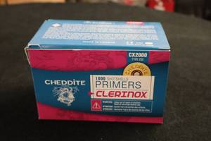 lot 116 image: Lot of (1 Box) Cheddite Clerinox Shotshell Primers 1000-count ( 1000 total items )