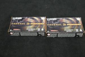 lot 136 image: Lot of (2 Boxes) Federal Gold Medal Berger Open Tip Match 6.5 Creedmoor 130gr Centerfire Rifle Cartridges 20-count ( 40 total items )