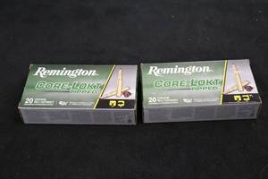 lot 159 image: Lot of (2 Boxes) Remington Core-Lokt Tipped 243 Win 95gr Rifle Cartridges 20-count ( 40 total items )
