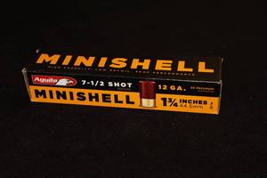 lot 30 image: Lot of (1 Box) Aguila Minishell 12 Gauge 1-34 7-12-Shot Shotshells 20-count ( 20 total items )