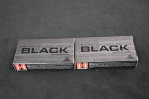 lot 181 image: Lot of (2 Boxes) Hornady Black 223 Rem 62gr Full Metal Jacket Cartridges 20-count ( 40 total items )