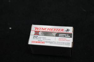 lot 238 image: Lot of (1 Box) Winchester Super-X Varmint & Small Game 22 Win Mag 40gr Jacketed Hollow Point Cartridges 50-count ( 50 total items )