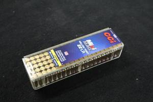 lot 267 image: Lot of (1 Box) CCi Mini Mag 22 Long Rifle 36gr Copper Plated Hollow Point Varmint Cartridges 100-count ( 100 total items )