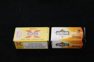 lot 293 image: Lot of (2 Boxes) 22 Long Rifle Rimfire Cartridges 50-count ( 100 total items )