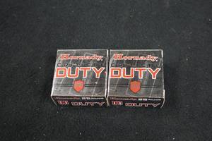 lot 321 image: Lot of (2 Boxes) Hornady Critical Duty FlexLock 9mm Luger 135gr Cartridges #90236 25-count ( 50 total items )