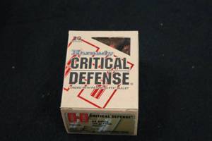 lot 333 image: Lot of (1 Box) Hornady Critical Defense FTX 44 SPCL 165gr Brass Case Cartridges #90700 20-count ( 20 total items )