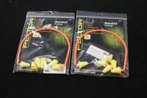 lot 401 image: Lot of (2) 3M Peltor 28NRR Banded Earplugs with Extra Replacement Pods