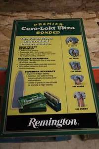 lot 502 image: Remington Premier Core-Lokt Ultra Bonded logo Metal Sign