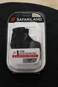 lot 409 image: Safariland 5198 Glock 26 Open Top Concealment Paddle  Belt Loop Holster w Detent