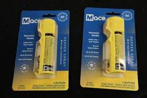 lot 424 image: Lot of (2) Mace Personal Pepper Spray  UV Dye Combination