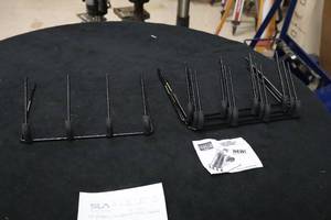 lot 469 image: Lot of (5) Hold Up Displays In-Barrel Countertop Pistol Holders 4-Pistol