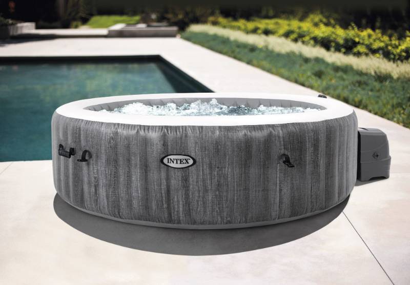 Intex PureSpa Plus 85 x 28 Inflatable Bubble Massage Spa - Graywood