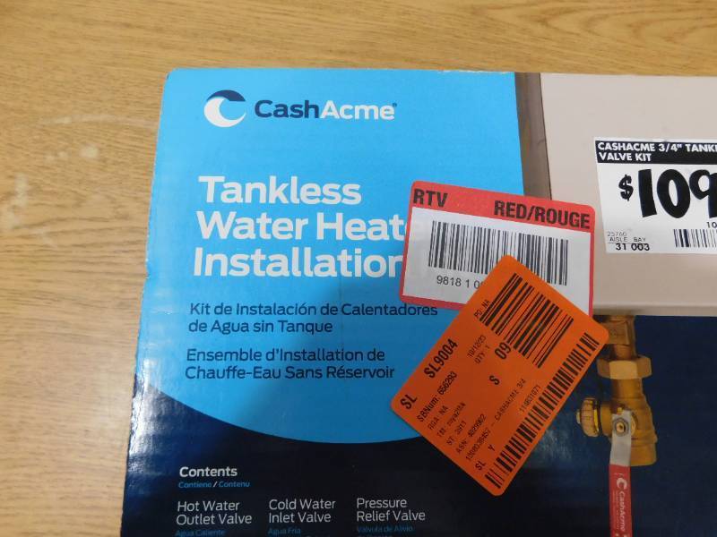 Cash Acme 34 in. FNPT Tankless Water Heater Valves Installation Kit