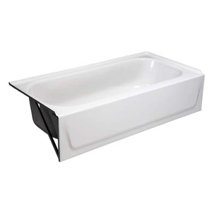 lot 121 image: Bootz Industries Aloha 60 in. x 30 in. Soaking Bathtub with Left Drain in White