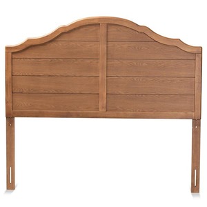 lot 129 image: Baxton Studio Clive Brown King Headboard