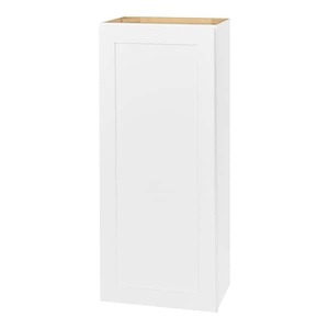 lot 166 image: Hampton Bay Avondale 18 in. W x 12 in. D x 42 in. H Ready to Assemble Plywood Shaker Wall Kitchen Cabinet in Alpine White