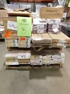 lot 15 image: WHOLESALE PALLET LOT OF ASSORTED FLOORING ITEMS.