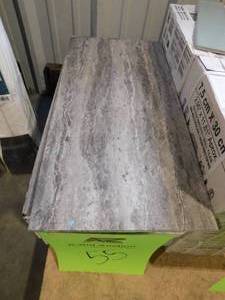 lot 55 image: Marazzi Stonehollow Smoky Taupe 12 in. x 24 in. Glazed Porcelain Floor and Wall Tile (62 sq. ft.)