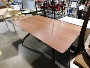 lot 86 image: Noble House Salli Natural Walnut Dining Table