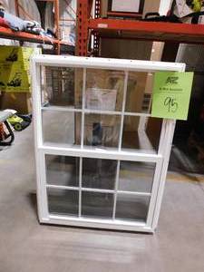 lot 95 image: TAFCO WINDOWS 35.25 in. x 47.25 in. Single Hung Vinyl Window Insulated with Grids, White