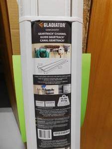 lot 97 image: (8) Gladiator GearTrack 48-in Light Gray Composite Multipurpose Storage Rail System