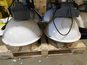 lot 143 image: (9) High Bay shop Lights. 350 watt